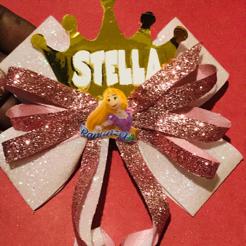 Custom bows clips and necklace